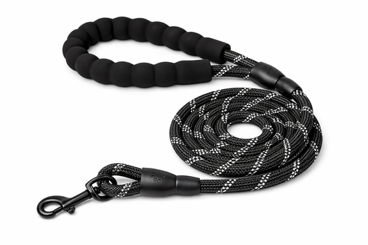 Furkly Heavy-Duty Rope Dog Leash – Reflective Dog Walking Leash with Padded Handle for Training, Walking & Outdoor Use