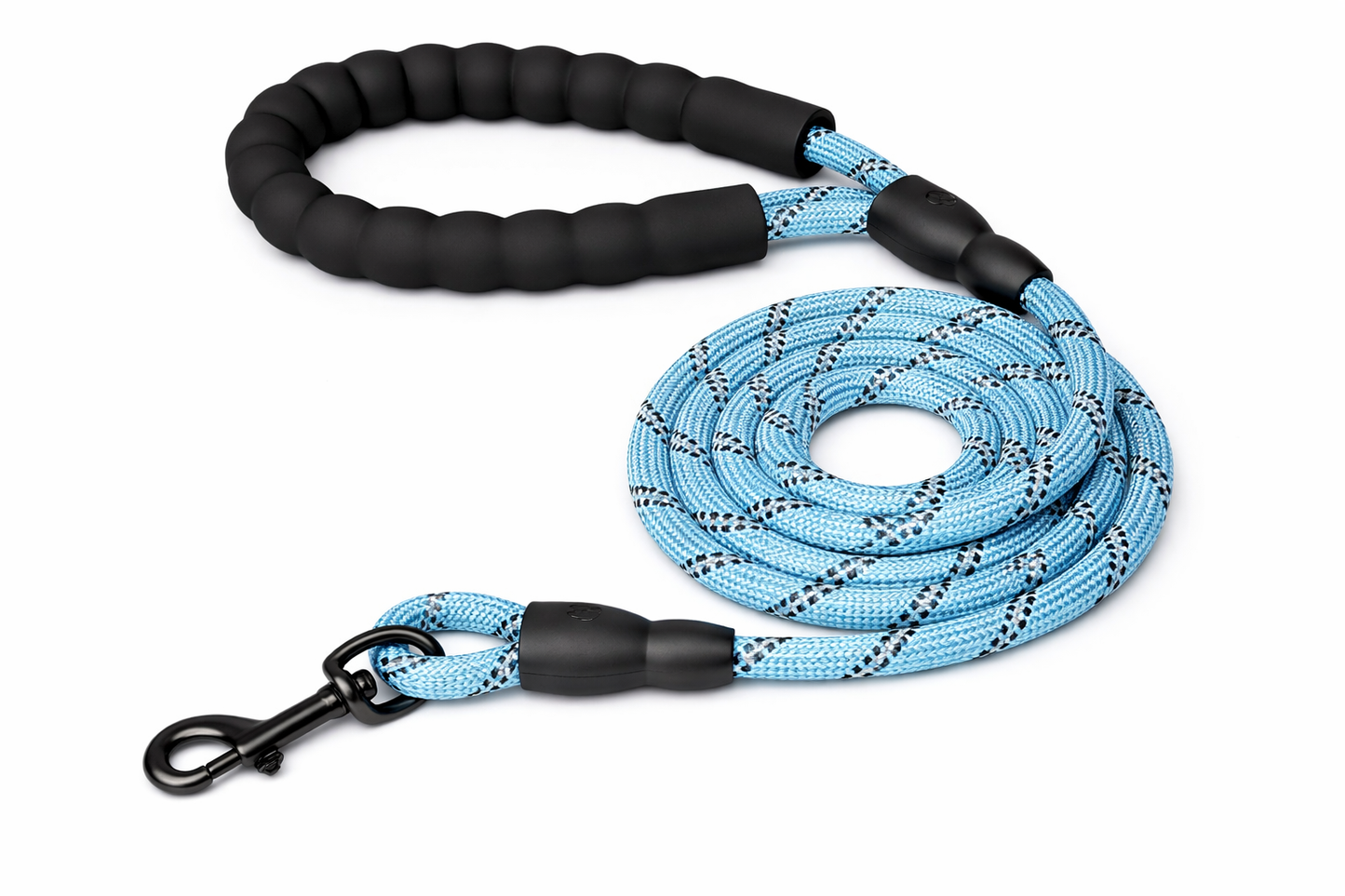 Furkly Heavy-Duty Rope Dog Leash – Reflective Dog Walking Leash with Padded Handle for Training, Walking & Outdoor Use