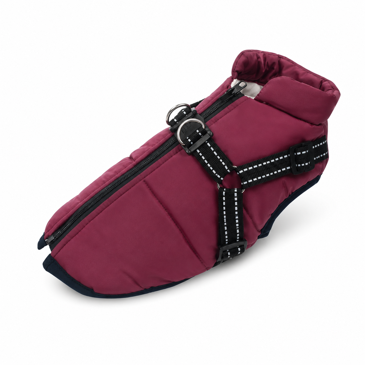 Furkly Winter Dog Jacket – Warm Padded Dog Coat with Harness for Cold Weather, Walking & Outdoor Use