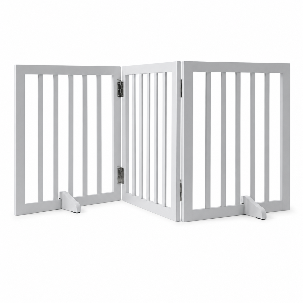 Furkly Foldable Dog Gate – Freestanding Pet Safety Gate for Doorways, Stairs, Hallways & Indoor Use