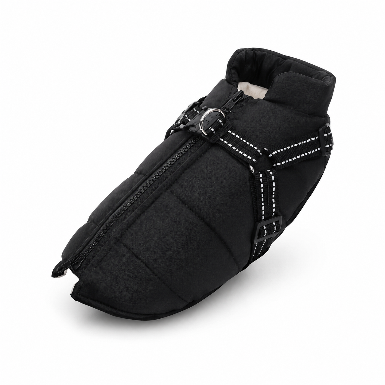 Furkly Winter Dog Jacket – Warm Padded Dog Coat with Harness for Cold Weather, Walking & Outdoor Use