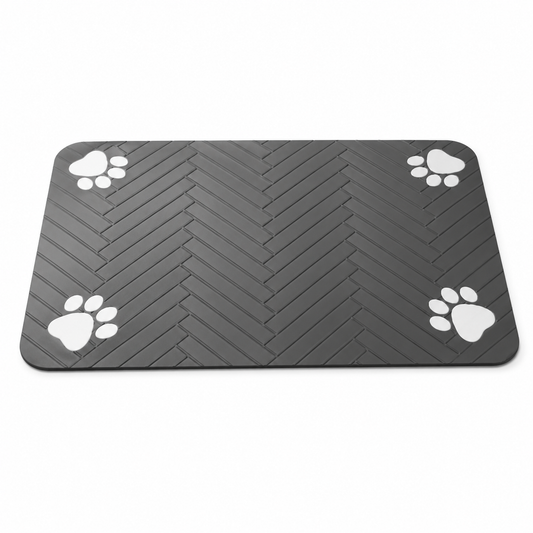 Furkly Pet Food Mat – Waterproof Non-Slip Dog Bowl Mat for Food, Water, Spills & Messy Feeding Areas