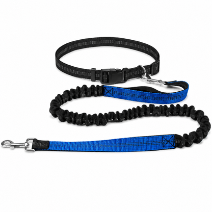 Furkly Hands-Free Dog Leash – Adjustable Waist Belt Leash with Bungee Lead for Walking, Running & Jogging