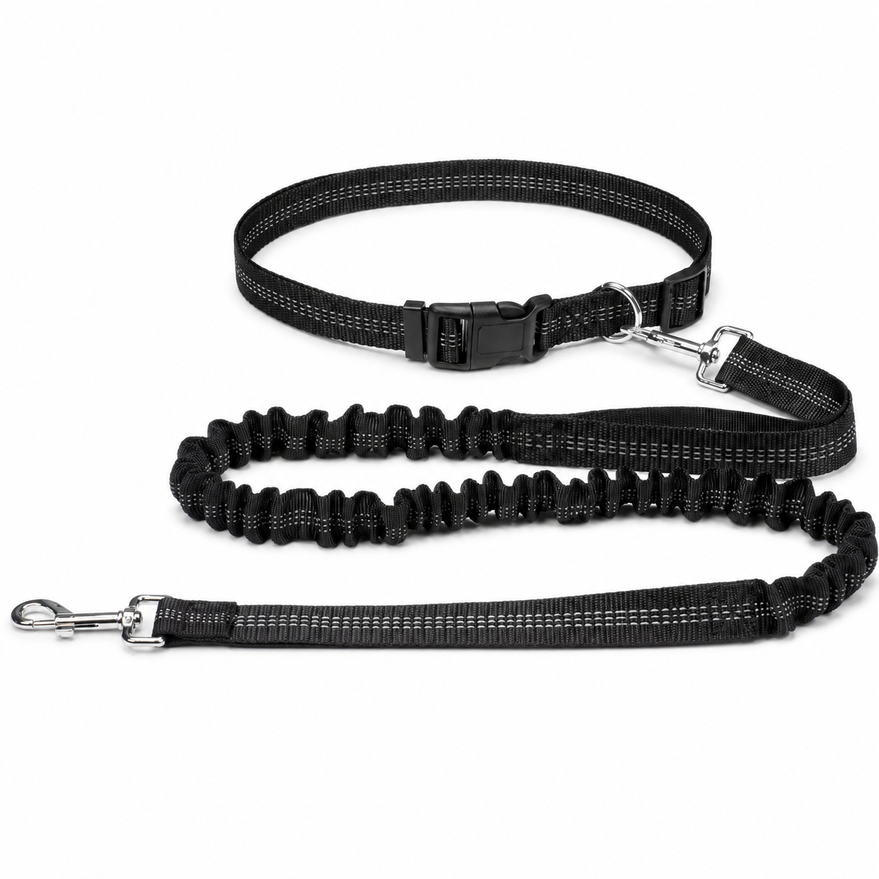 Furkly Hands-Free Dog Leash – Adjustable Waist Belt Leash with Bungee Lead for Walking, Running & Jogging