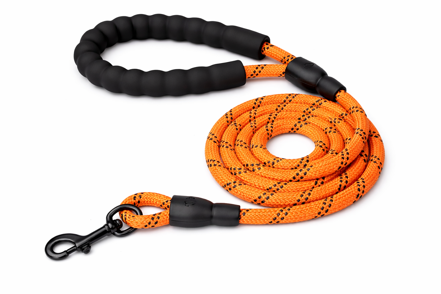 Furkly Heavy-Duty Rope Dog Leash – Reflective Dog Walking Leash with Padded Handle for Training, Walking & Outdoor Use