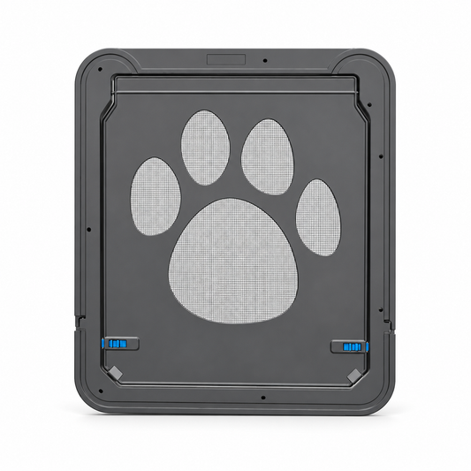 Furkly Cat Screen Door – Lockable Magnetic Pet Door for Windows, Screen Doors & Indoor-Outdoor Access