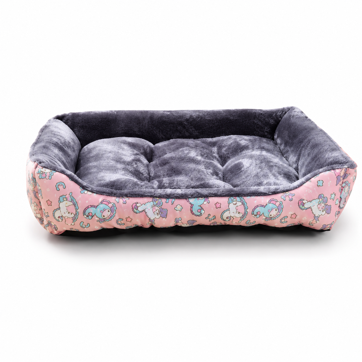Furkly Cozy Bolster Dog Bed – Soft Plush Pet Sofa Bed for Small Dogs, Puppies, Rest & Lounging