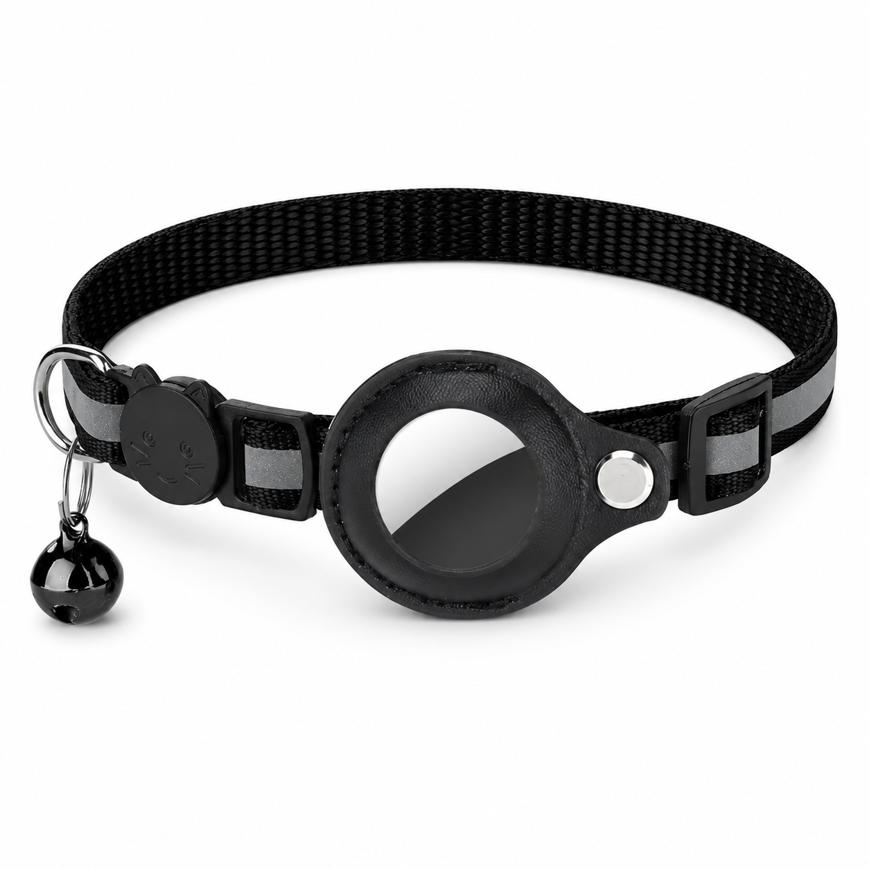 Furkly Cat Collar with AirTag Holder – Breakaway Reflective Kitten Collar with Bell for Tracking, Safety & Everyday Wear