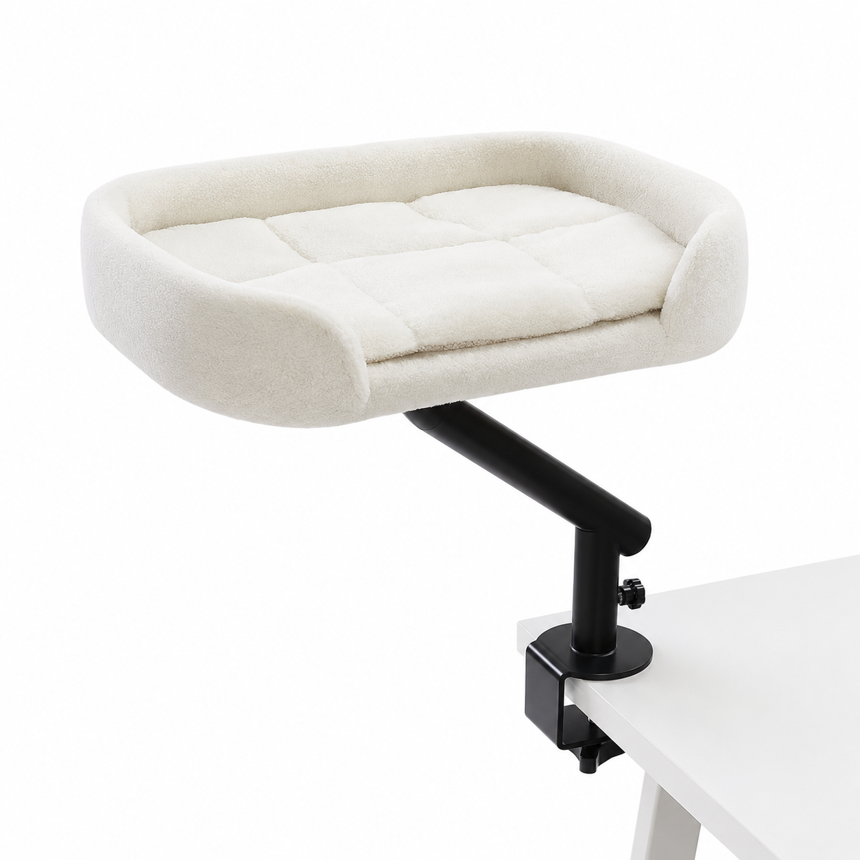 Furkly Cat Desk Bed – Rotating Cat Hammock Basket for Tables, Desks, Lounging & Indoor Rest