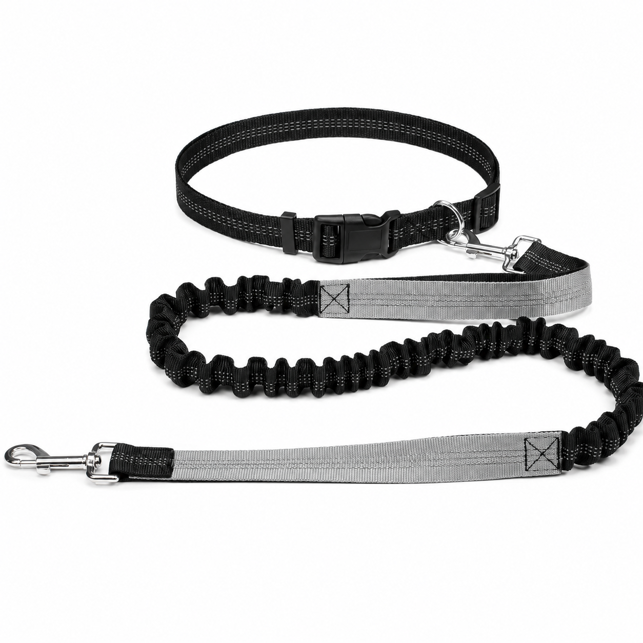 Furkly Hands-Free Dog Leash – Adjustable Waist Belt Leash with Bungee Lead for Walking, Running & Jogging