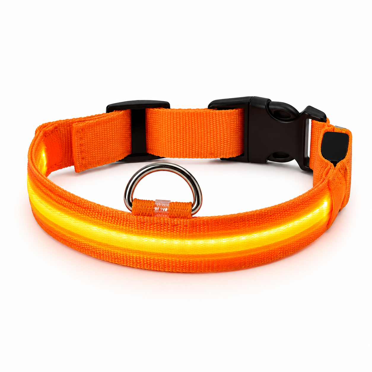 Furkly LED Dog Collar – Rechargeable Light-Up Safety Collar for Night Walking, Visibility & Outdoor Use