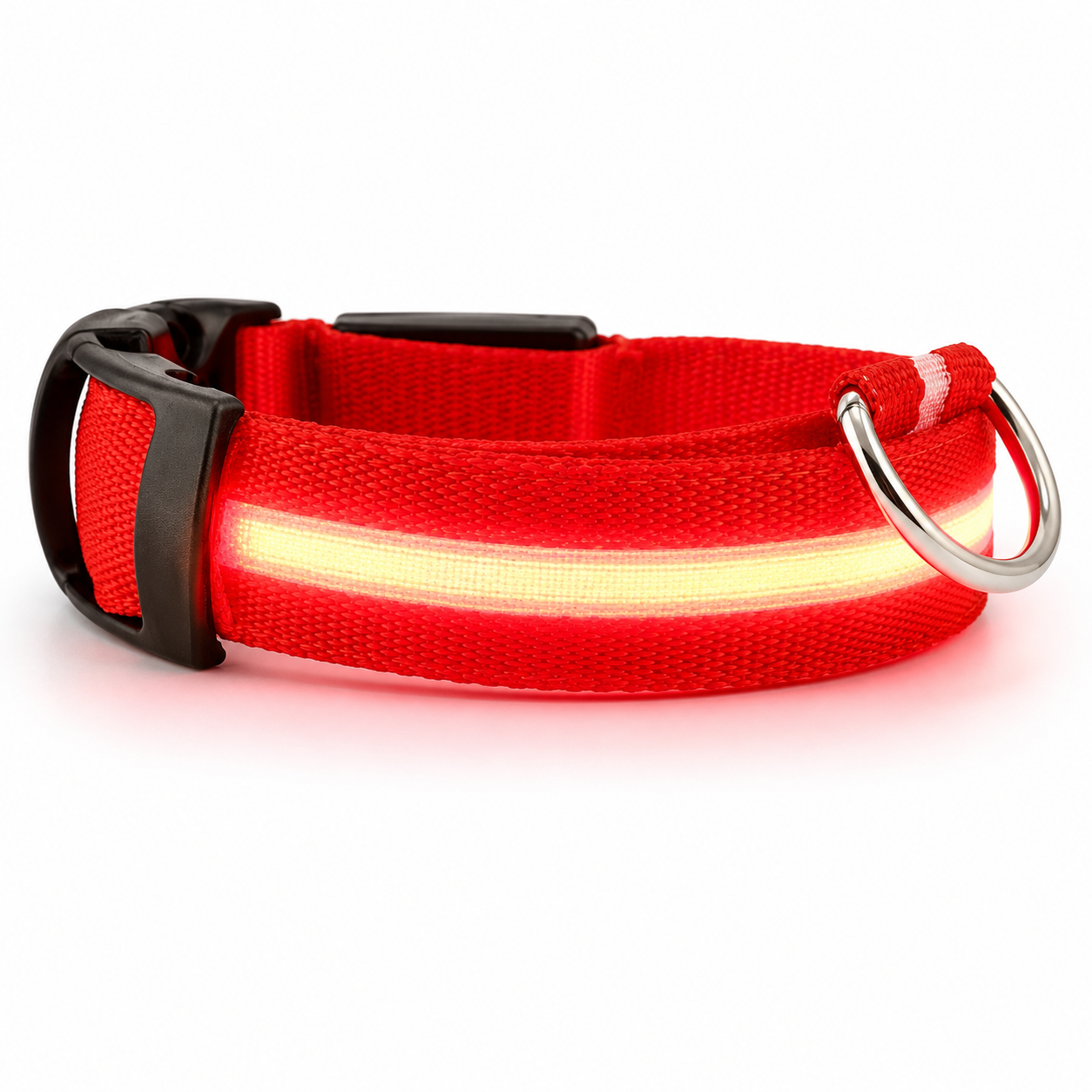 Furkly LED Dog Collar – Rechargeable Light-Up Safety Collar for Night Walking, Visibility & Outdoor Use