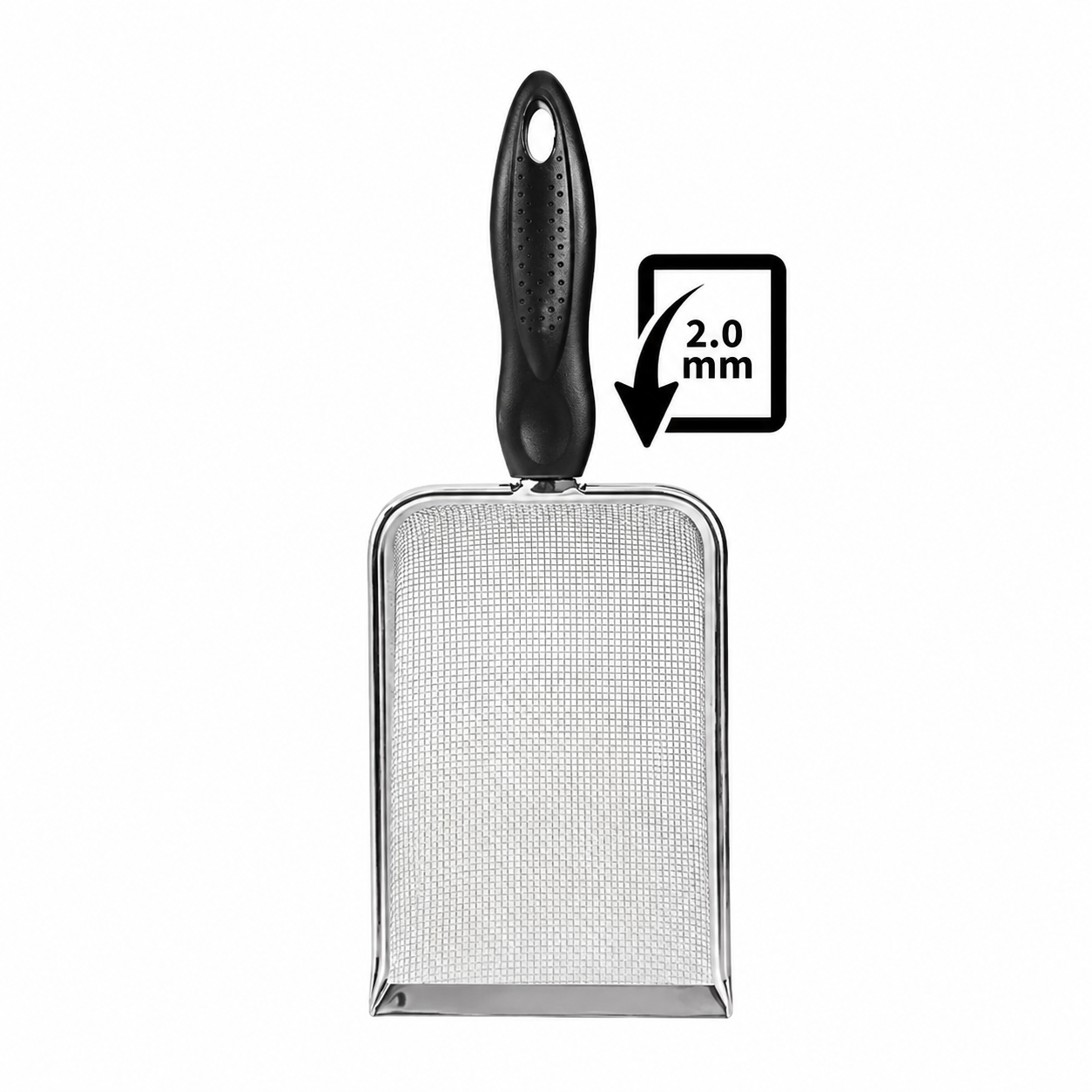 Furkly Stainless Steel Cat Litter Scoop – Fine Mesh Sifter Shovel for Litter Box Cleaning & Waste Removal