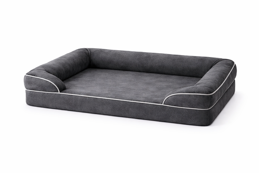 Furkly Orthopedic Dog Bed – Large Bolster Pet Sofa Bed with Supportive Cushion for Comfort, Rest & Lounging