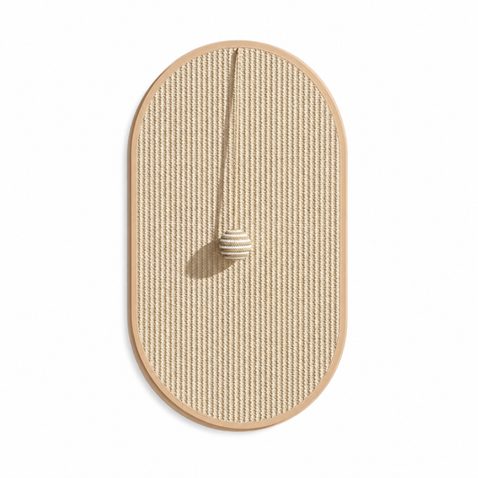 Furkly Wall Cat Scratching Pad – Self-Adhesive Sisal Scratch Panel with Hanging Ball Toy for Indoor Cats